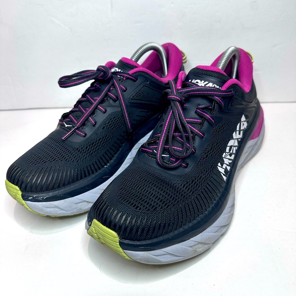 Used women’s Hoka Black and Pink Athletic Shoes